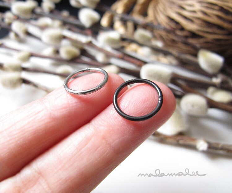 Anti-allergic Titanium Earrings | Titanium Steel Earrings Women - 1 Pair  Steel Small - Aliexpress