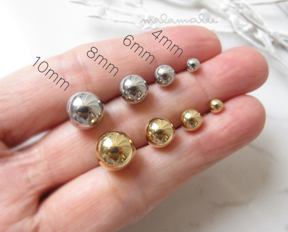 8mm Topaz Rhinestones Crystal Fireball Disco Ball Pave Bead Stud Earrings -  Sexy Sparkles Fashion Jewelry
