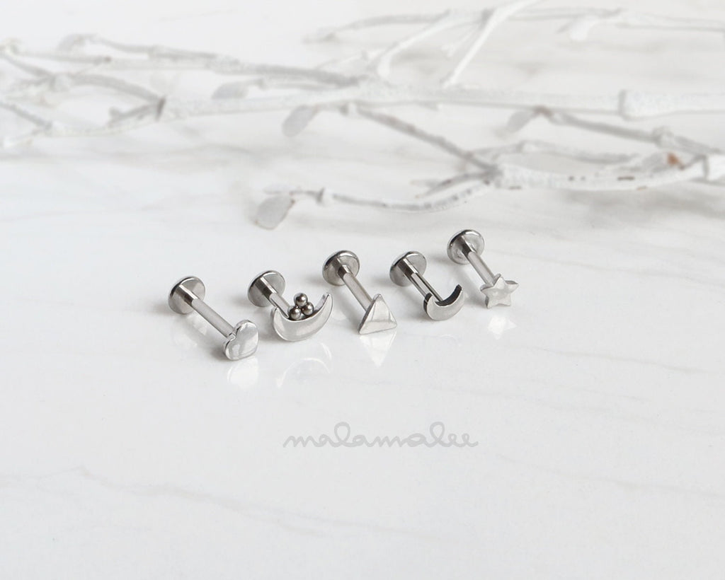 Titanium Flat Back Earrings • Titanium Earrings Shop